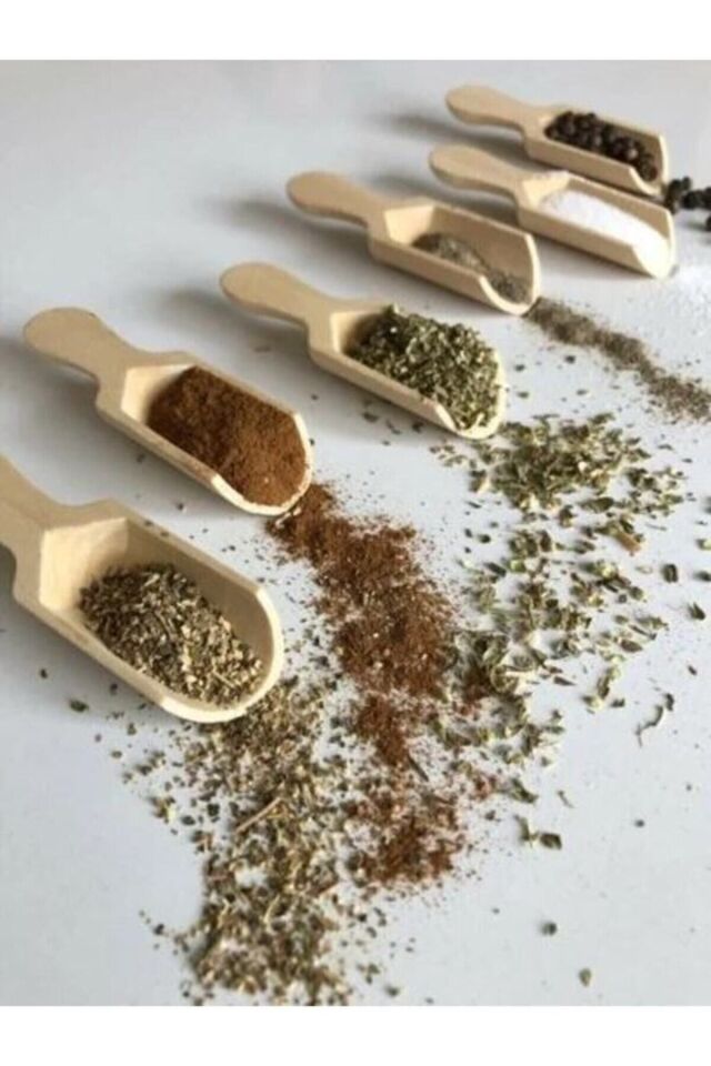 - 6 ADET ORGANİK MİNİ BAHARAT KÜREĞİ
